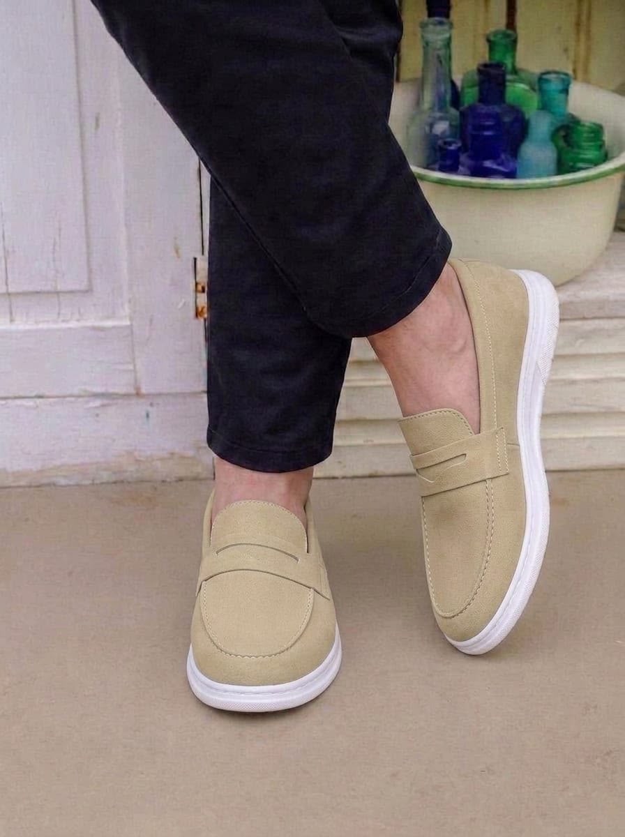 Casual Loafers - Suede (BEIGE)