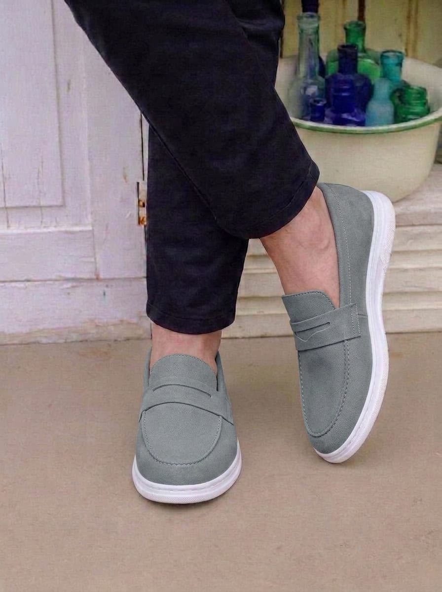 Casual Loafers - Suede (GREY)
